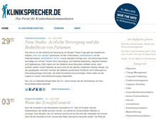 Tablet Screenshot of kliniksprecher.de